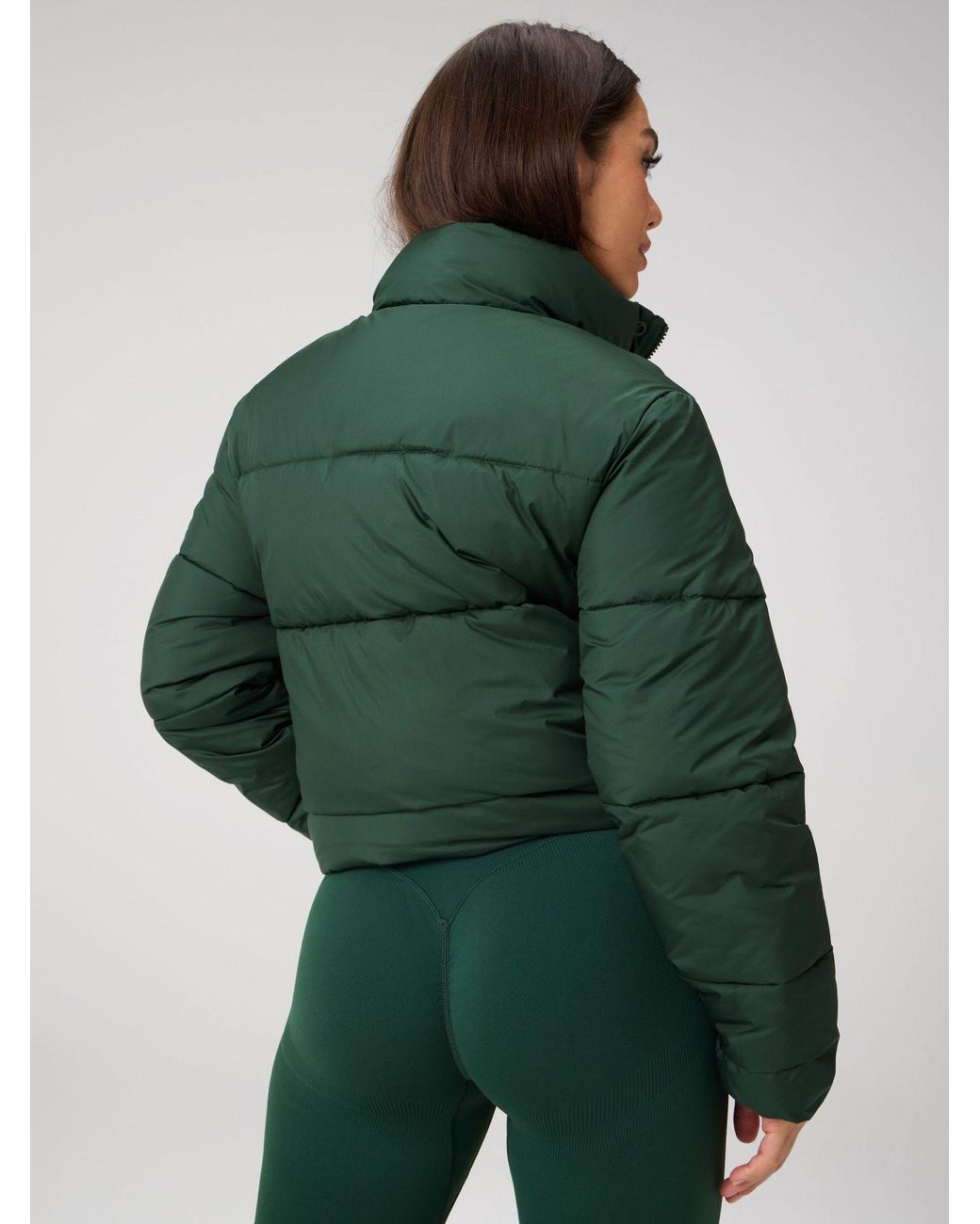 Fabletics Green Essential Puffer Jacket