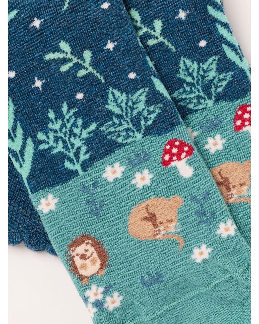 FatFace Blue Fatface Woodland Scene Socks
