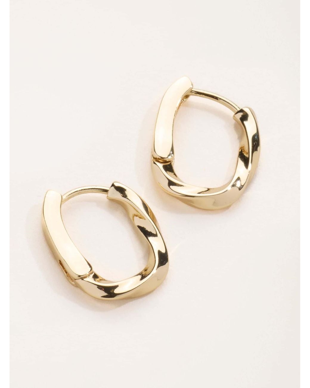 FatFace Natural Fatface Tone Twist Hoop Earrings