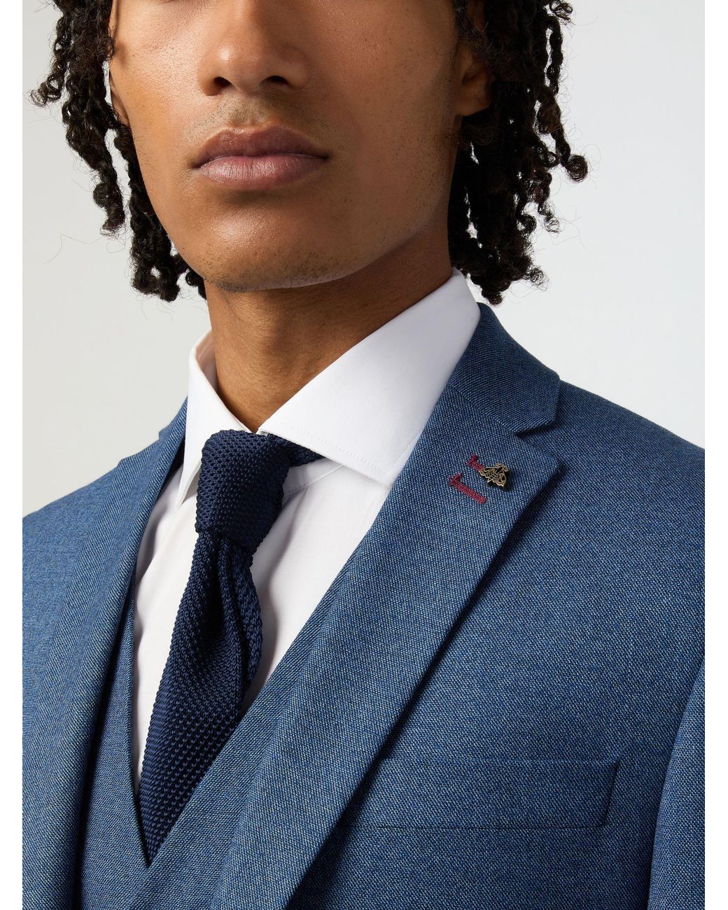 Antique Rogue Blue Blake Texture Jacket for men