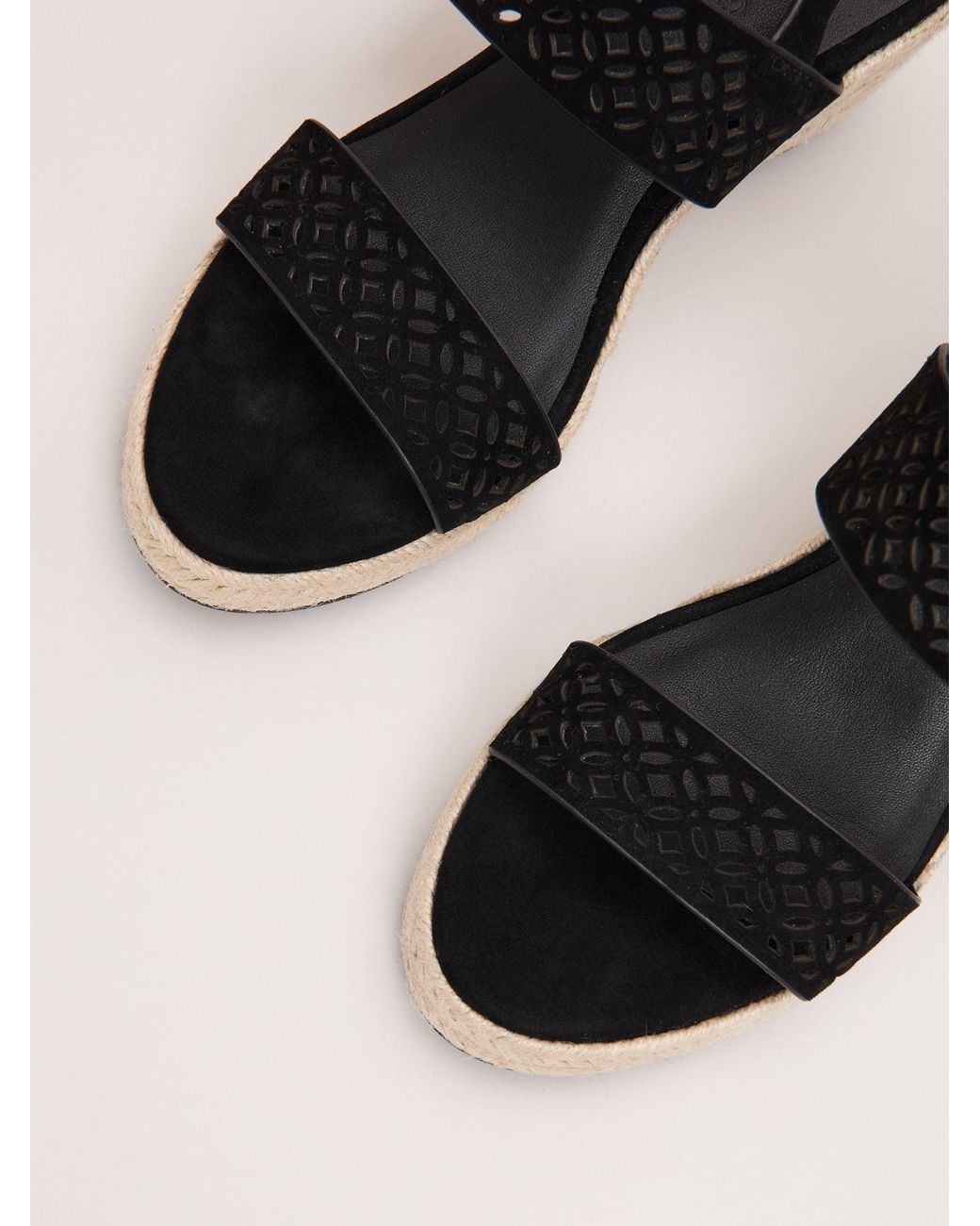 Phase Eight Natural Suede Espadrilles Shoes