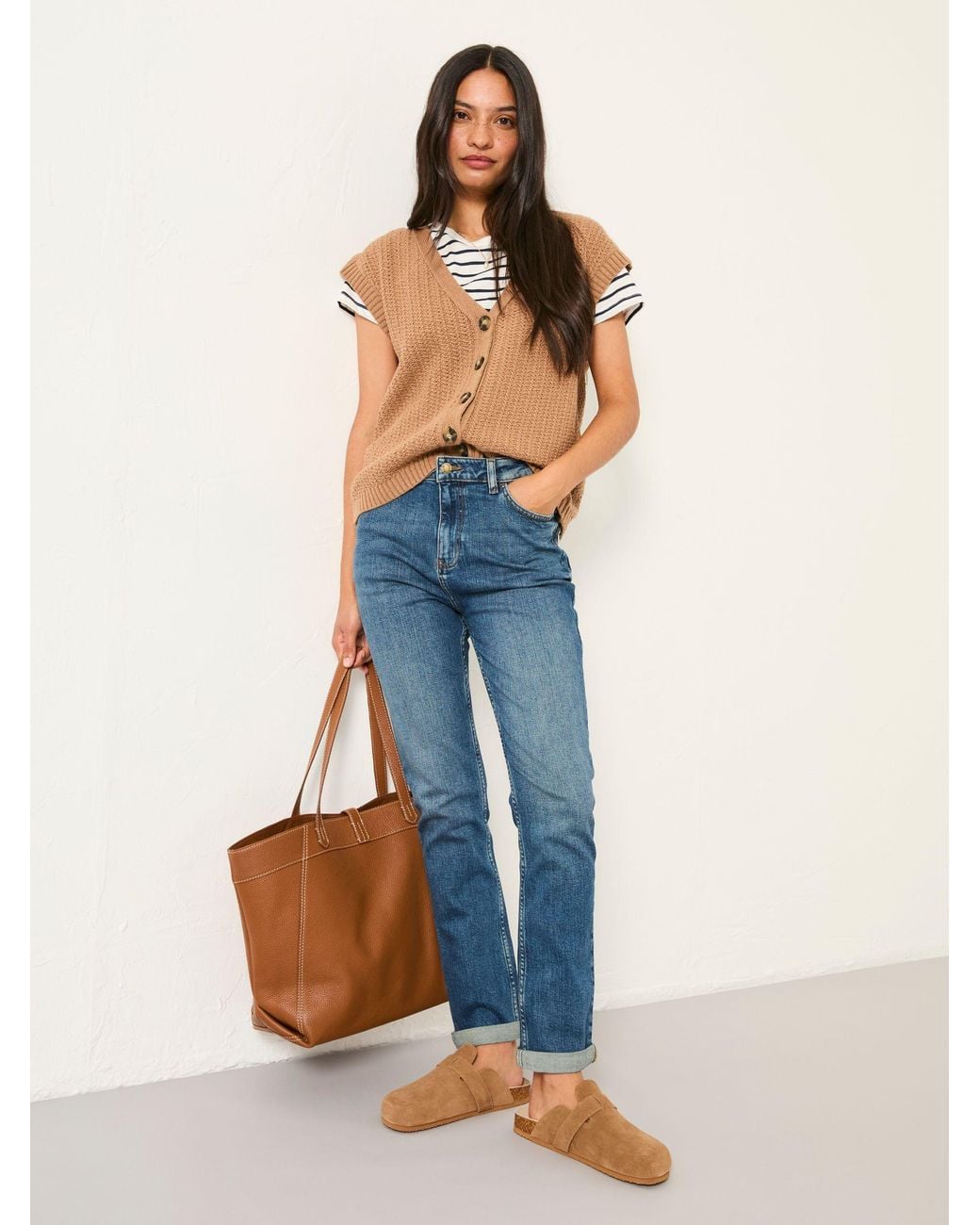 FatFace Blue Chesham Petite Slim Jeans