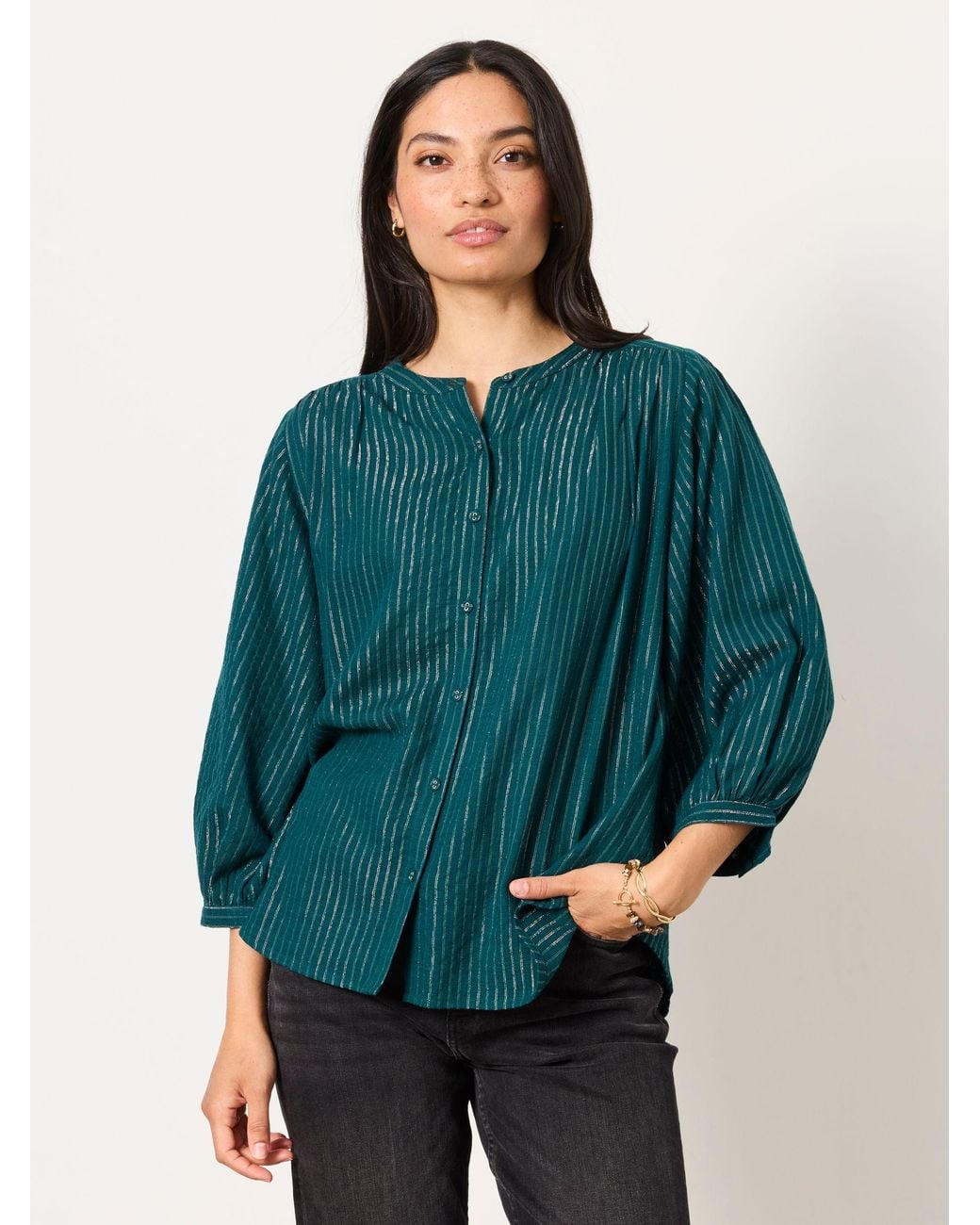 FatFace Blue Ellen Blouse