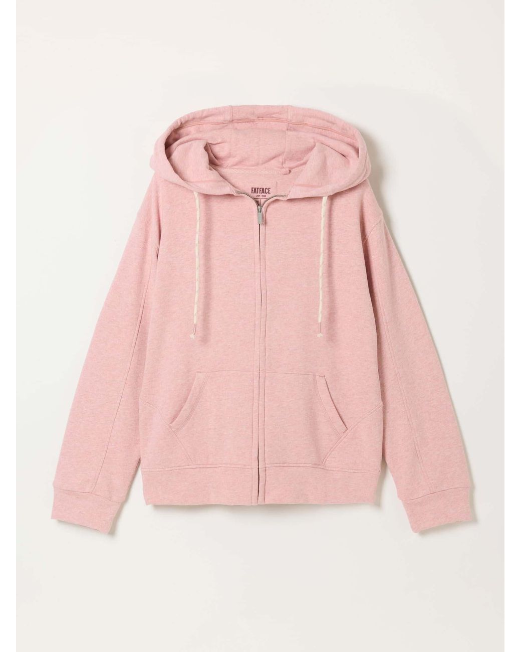 FatFace Red Fern Zip Through Hoodie