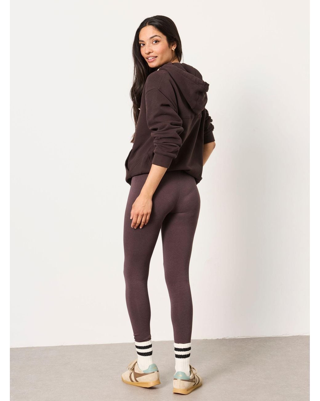 FatFace Brown Meribel Plain Leggings
