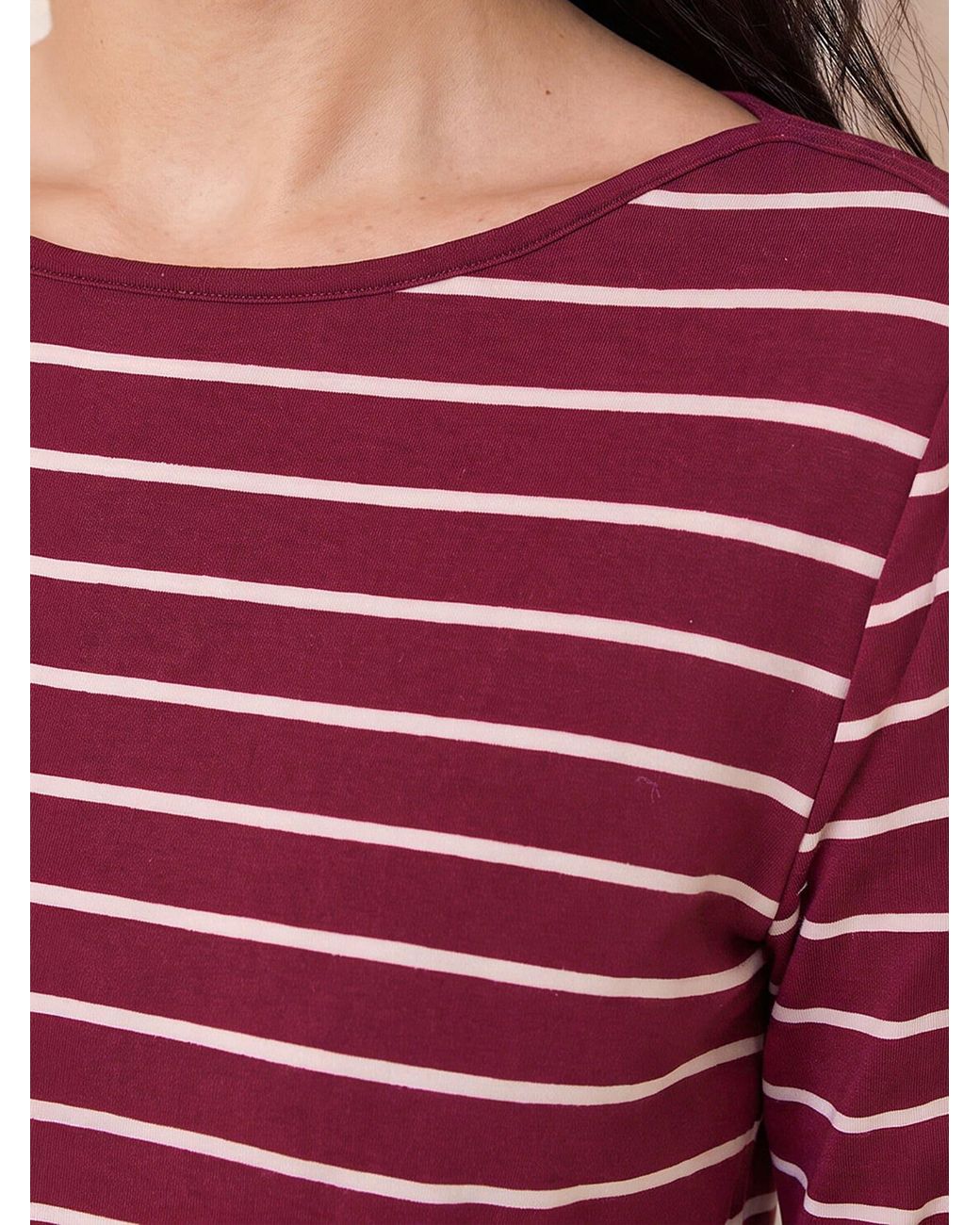 Roman Red Soft Touch Print Top