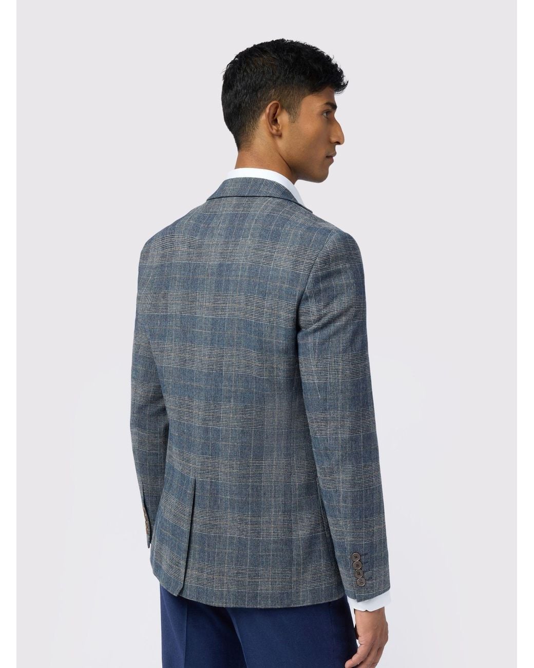 Ted Baker Blue Stone Check Jacket for men