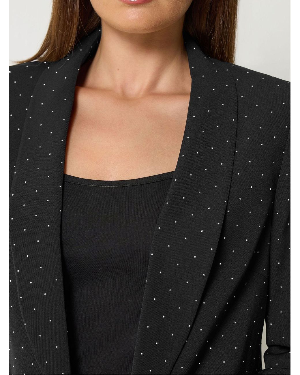 Long Tall Sally Black Studded Blazer Jacket