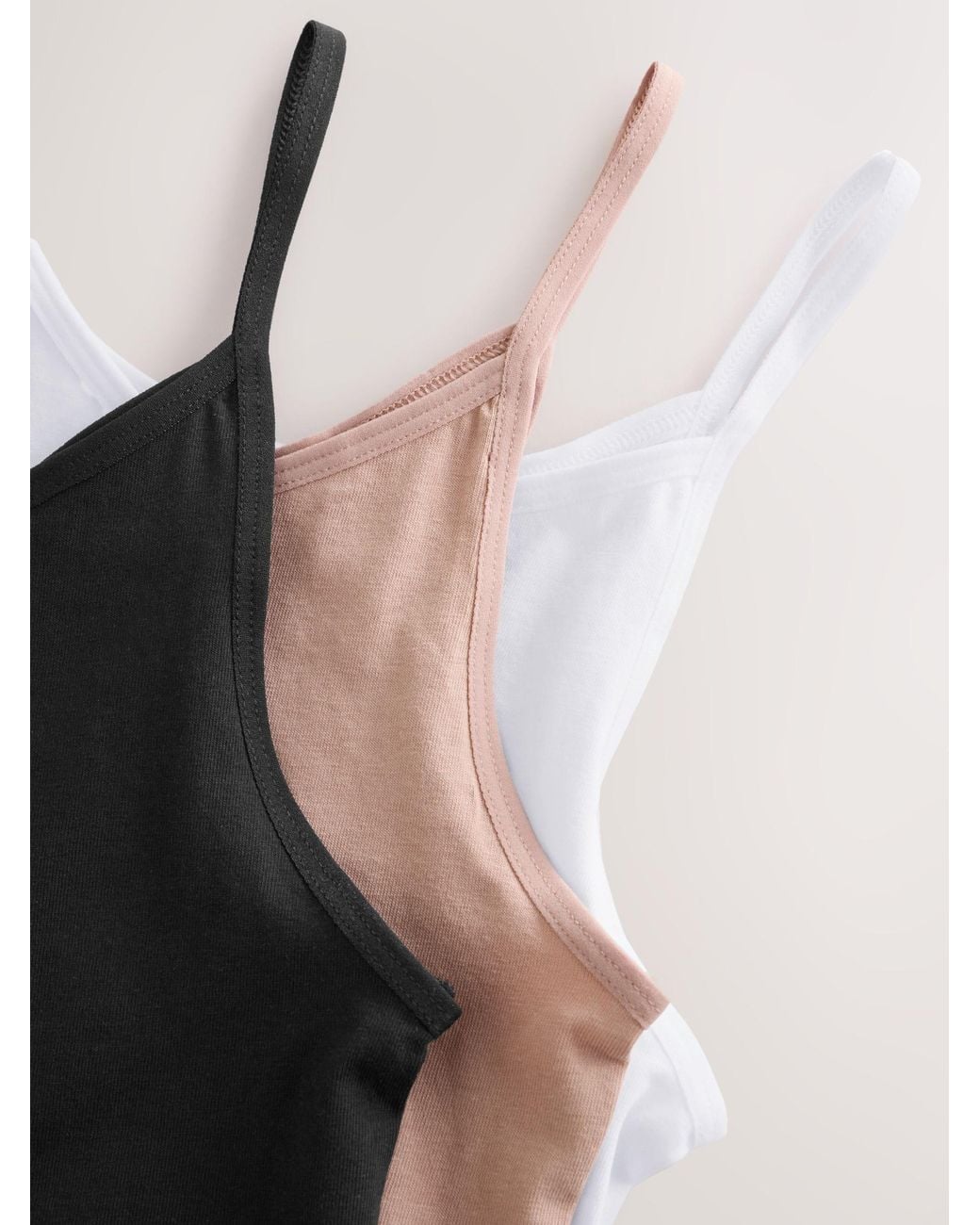 Next Black Multi Reversible Basic Vests 3 Pack