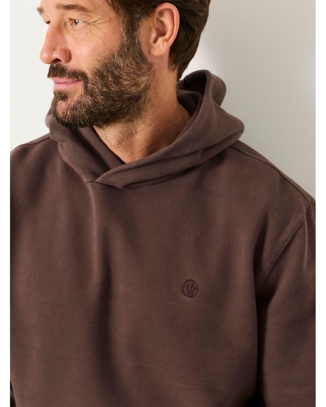 FatFace Brown Hayle Overhead Hoodie for men