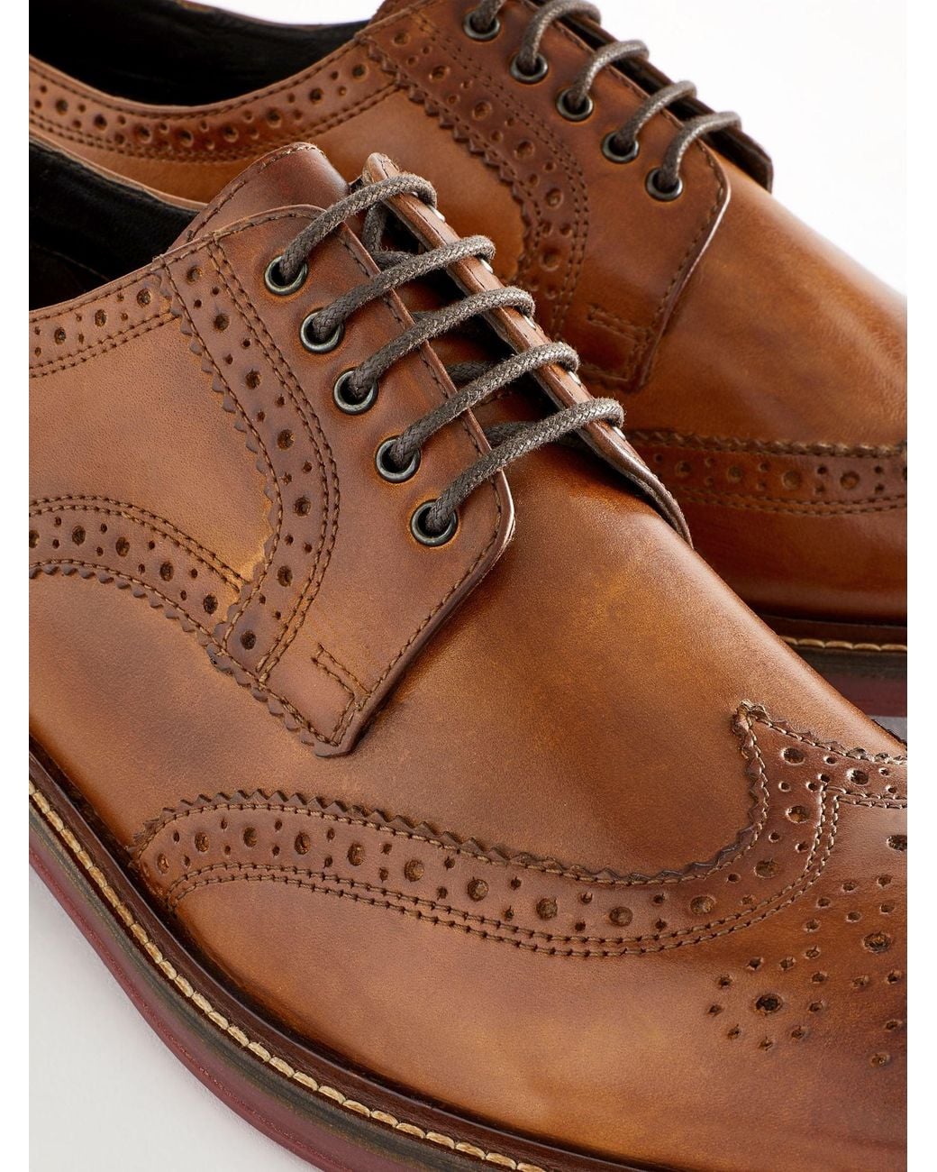 Next Lederschuhe Im Budapesterstil Mit Abgesetzter Dicker Sohle in Brown für Herren