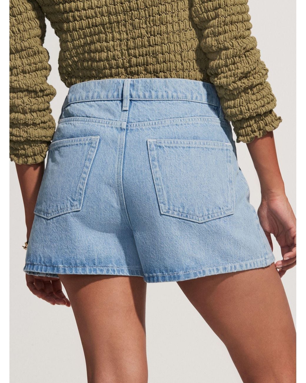 Next Blue Patch Pocket Bow Shorts