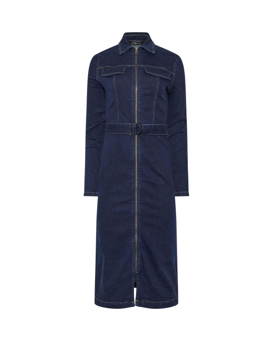 tall denim dress Maxi Denim Dress for Tall Women in Rinse Wash S / Tall / Rinse Wash