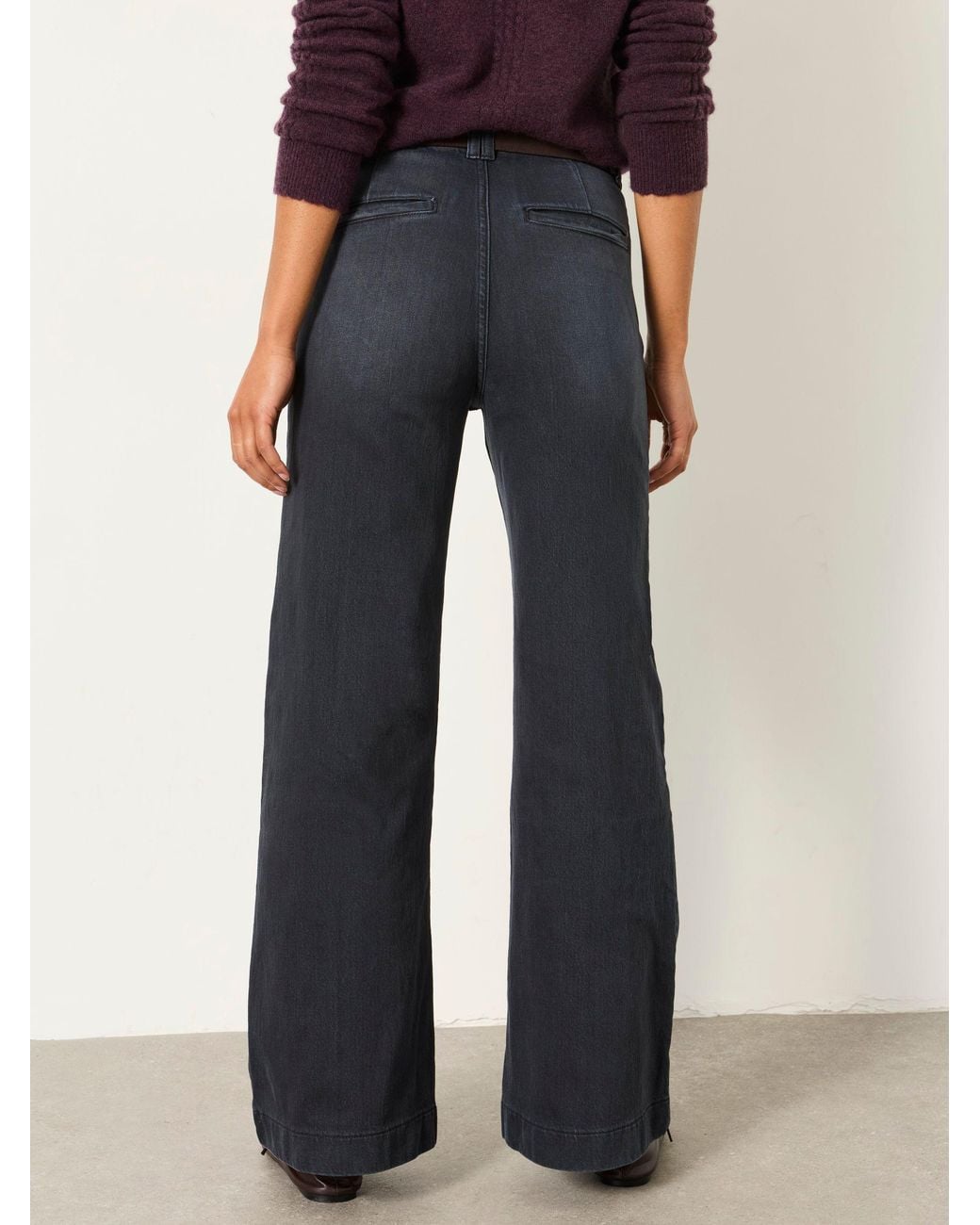 FatFace Black Patch Pocket Flare Jeans