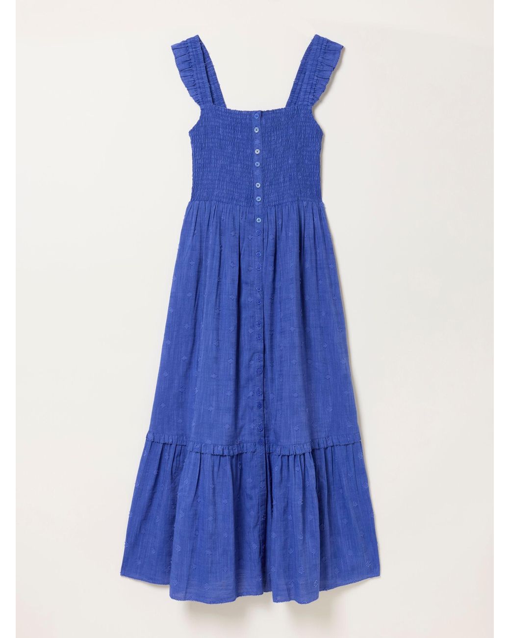 FatFace Blue Eva Petite Midi Dress