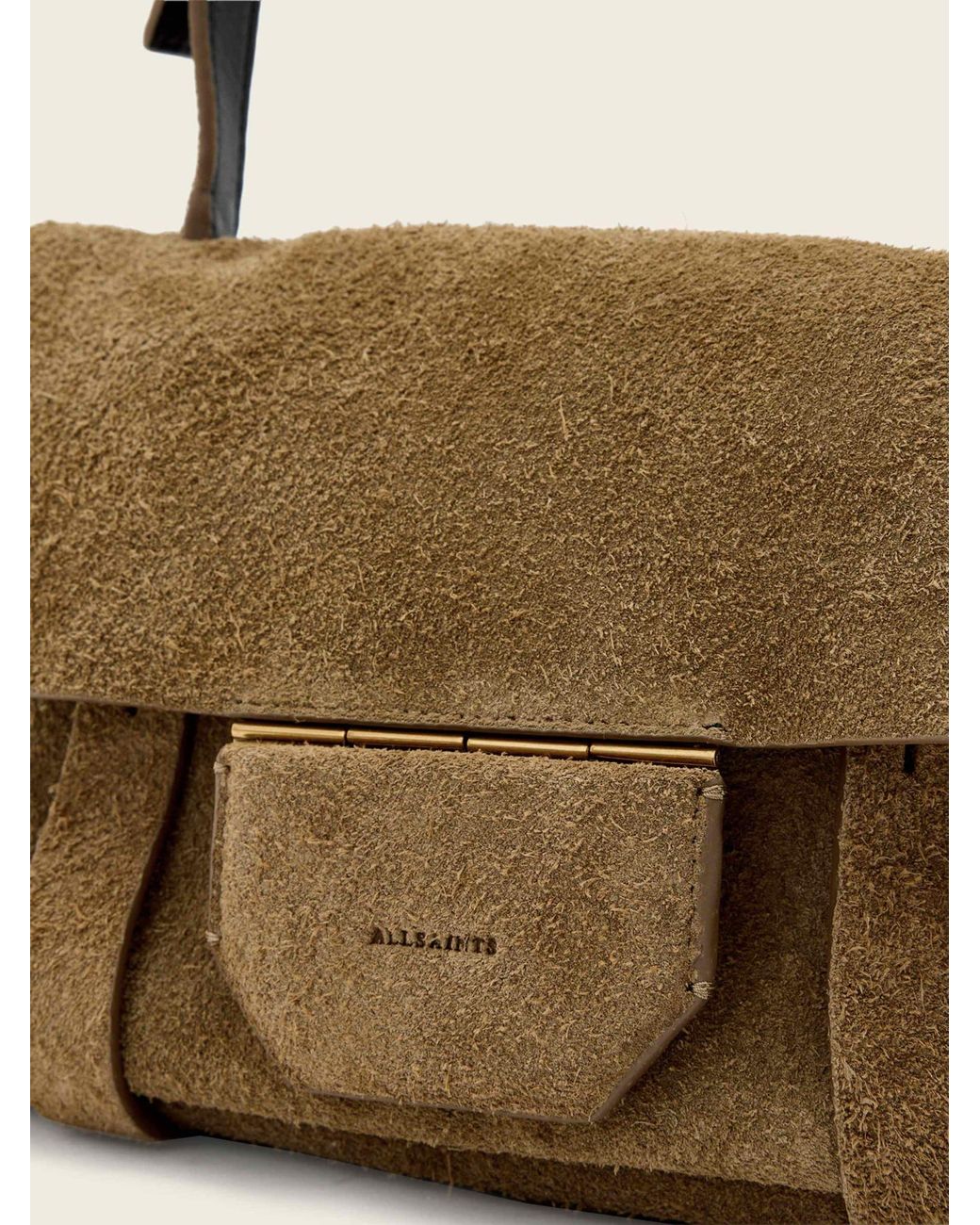 AllSaints Natural Allsaints Ursa Mini Suede Cross-Body Bag