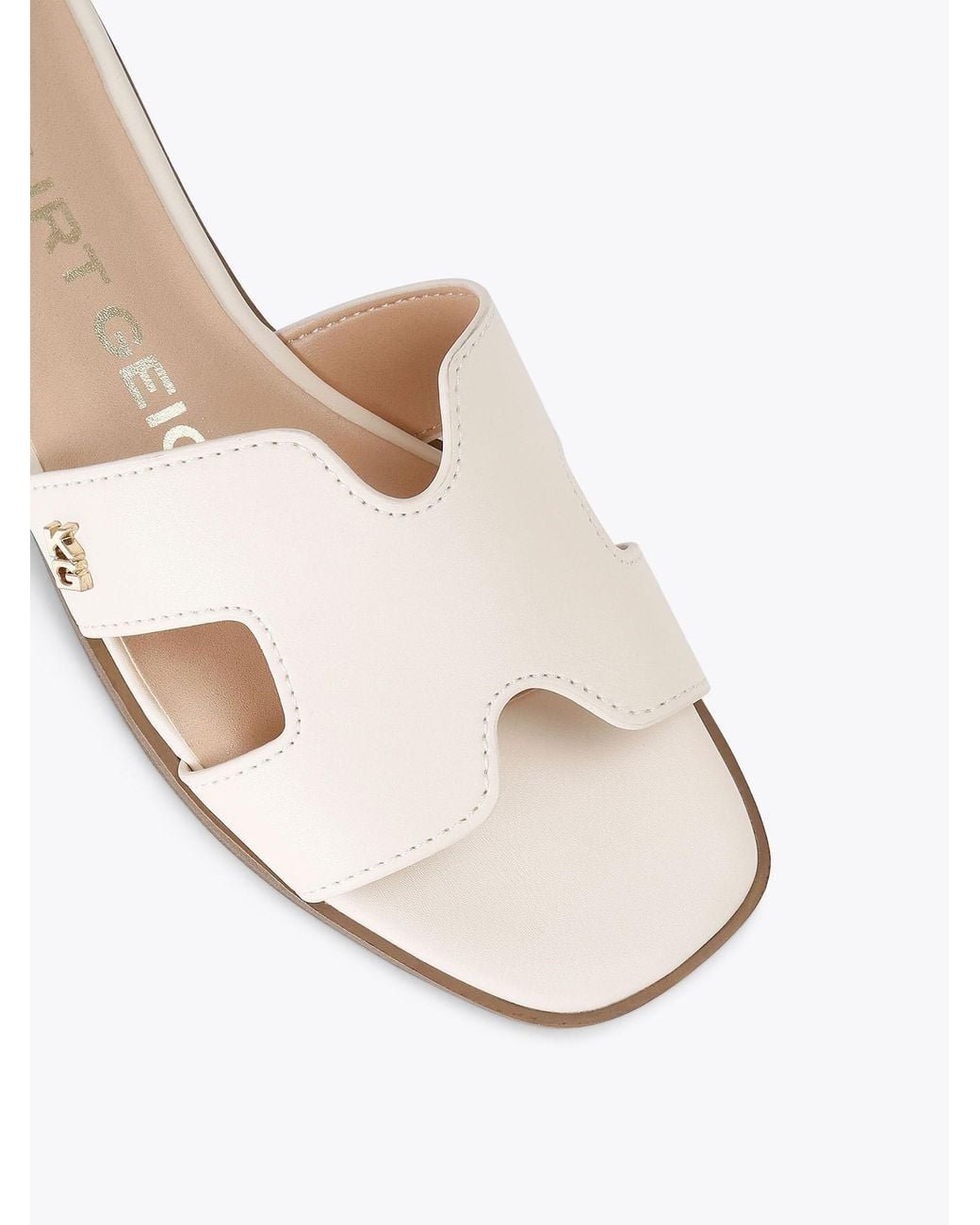 KG by Kurt Geiger Raven2 Sandals in White | Lyst