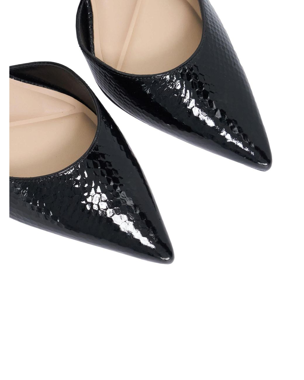 Dune White Charming Lederpumps