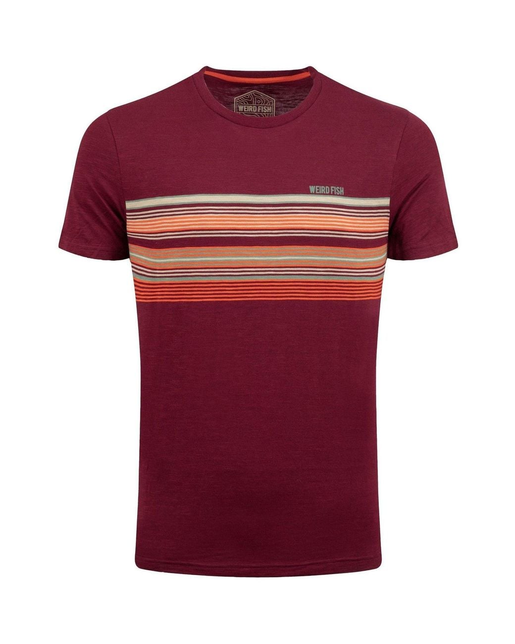 Striped Colorful Fish Weird Fish Garside Chest Stripe T-Shirt in Red for Men | Lyst