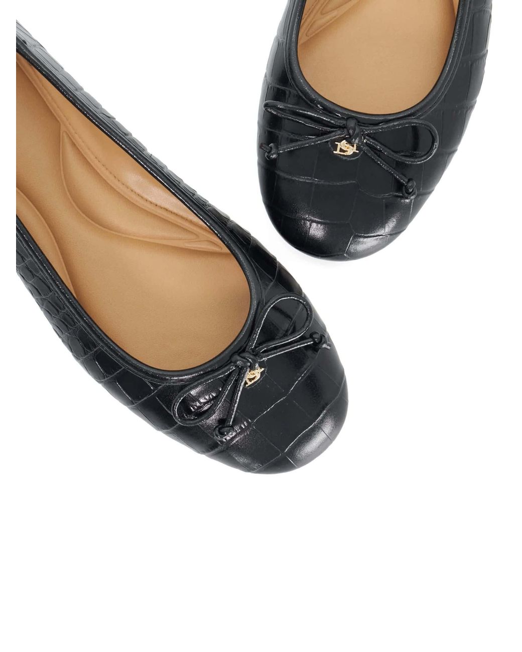Dune White Helenne Ballerinas Aus Leder