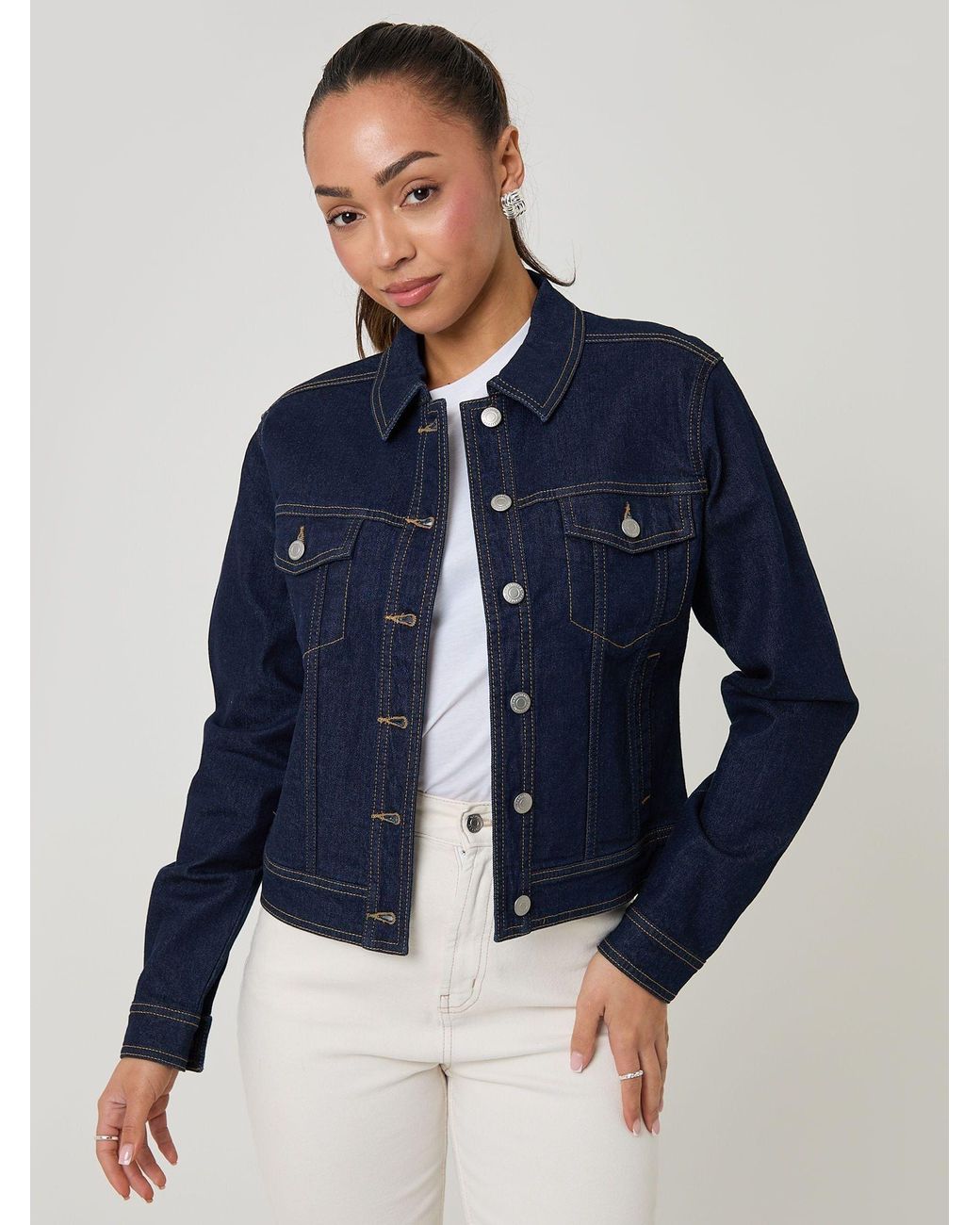 Threadbare Blue Stretch Denim Jacket