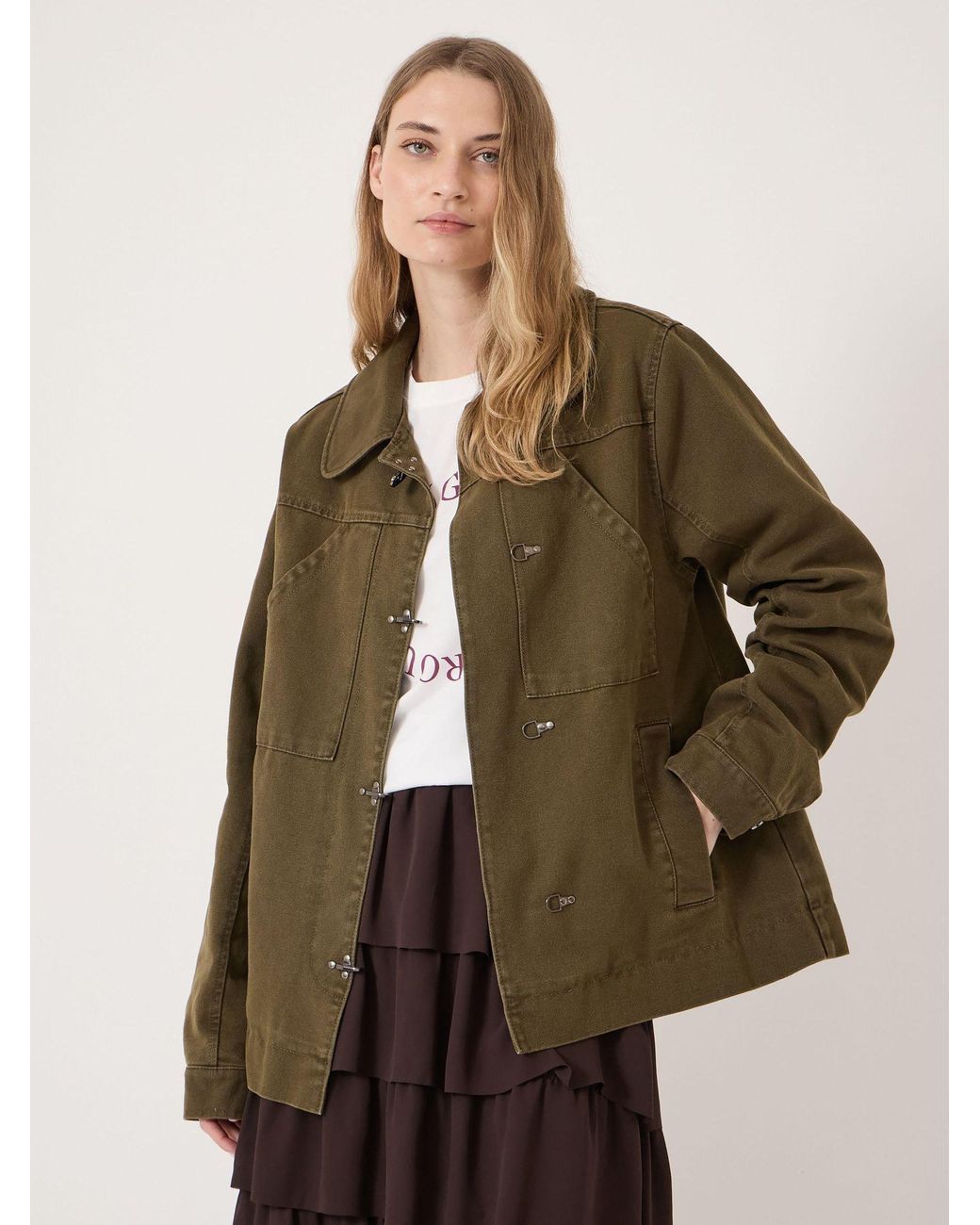 Hush Green Jayda Utility Jacket