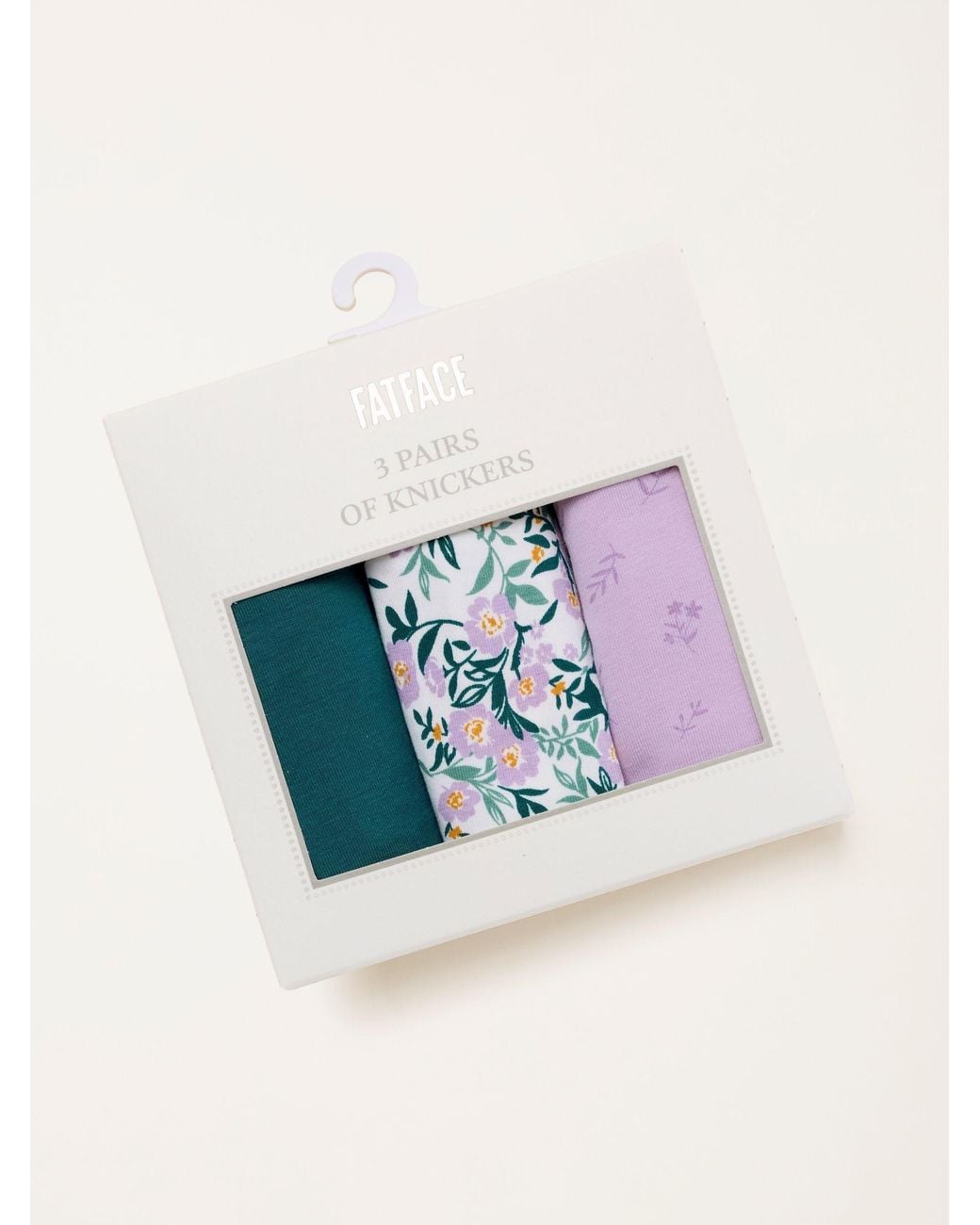 FatFace Blue 3 Pack Of Brazillian Knickers
