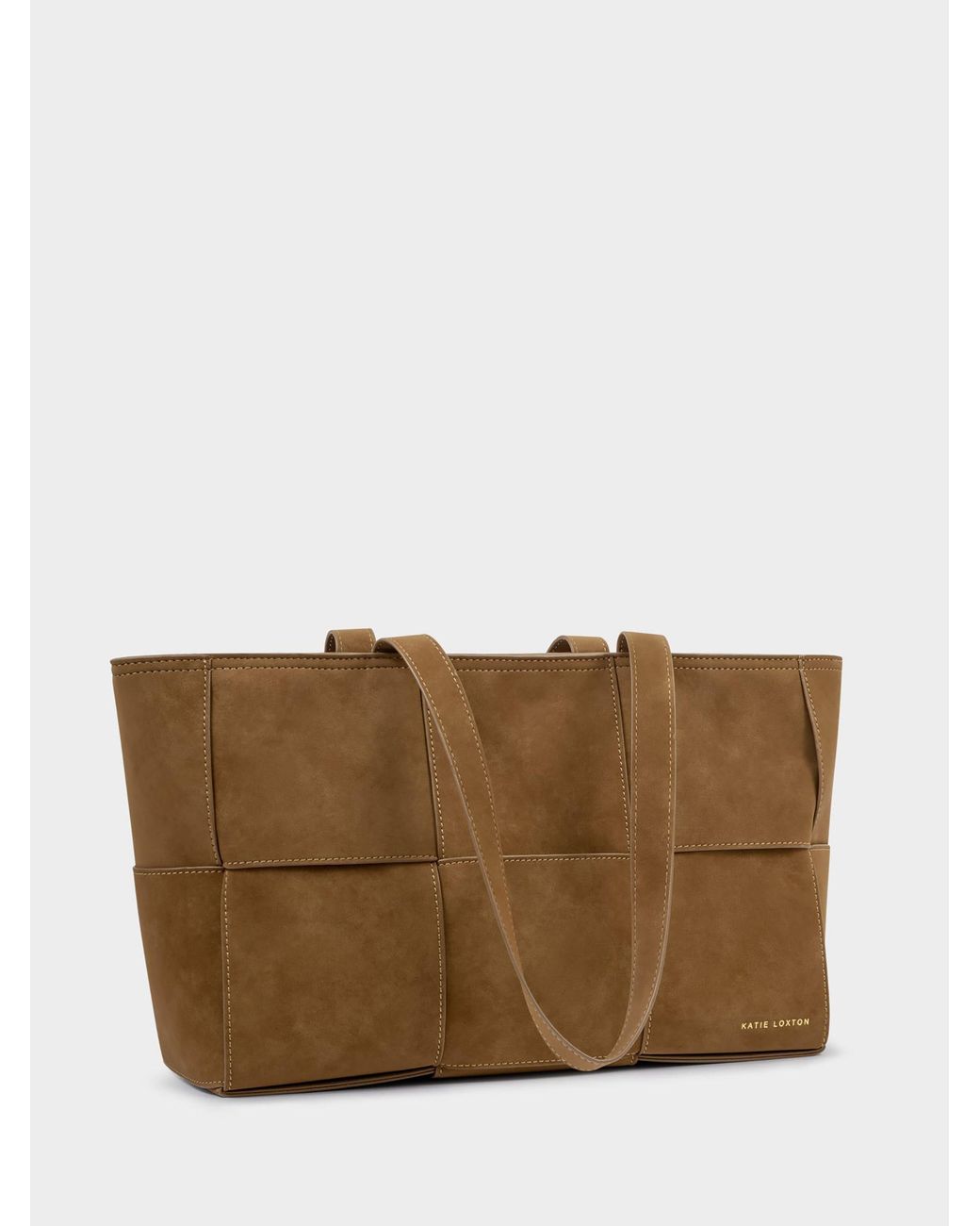 Katie Loxton Natural Taya Woven Suedette Tote Bag