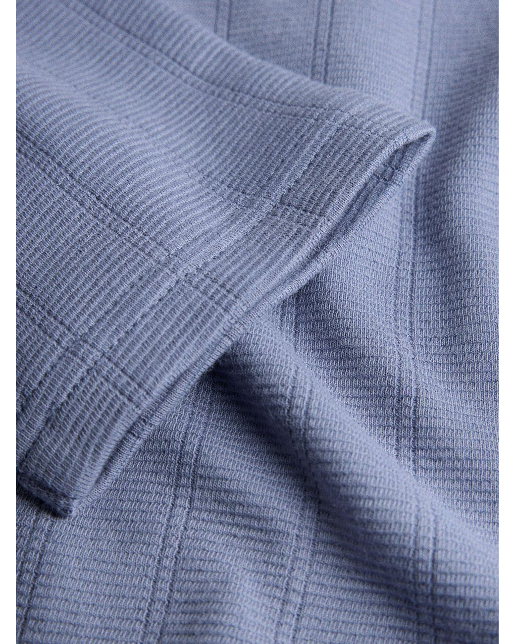 The Set Blue 2 Pack Henley Check Pyjamas for men