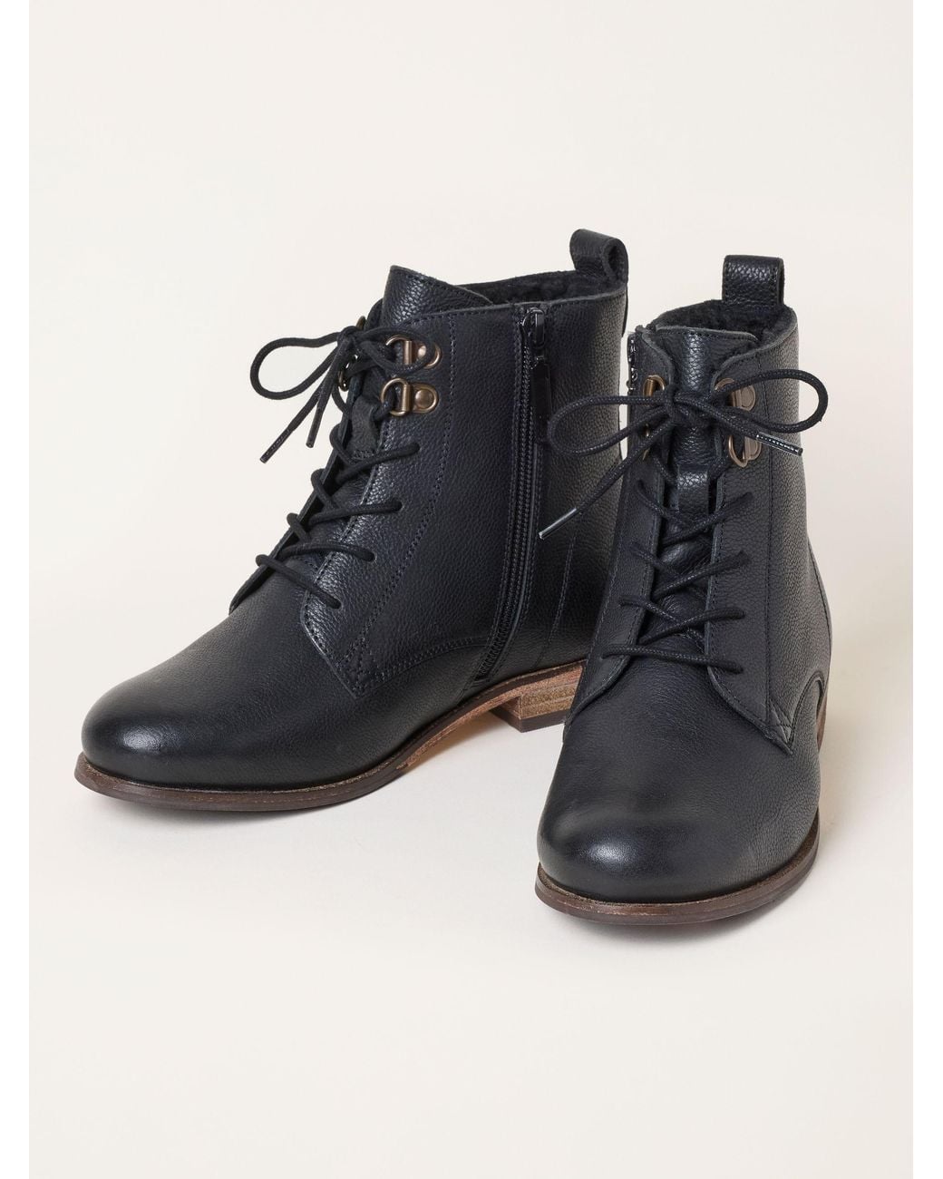 FatFace Blue Fatface Camber Leather Ankle Boots
