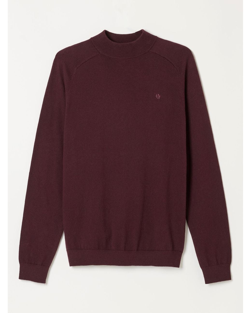 FatFace Red Rye Turtle Neck Jumper for men