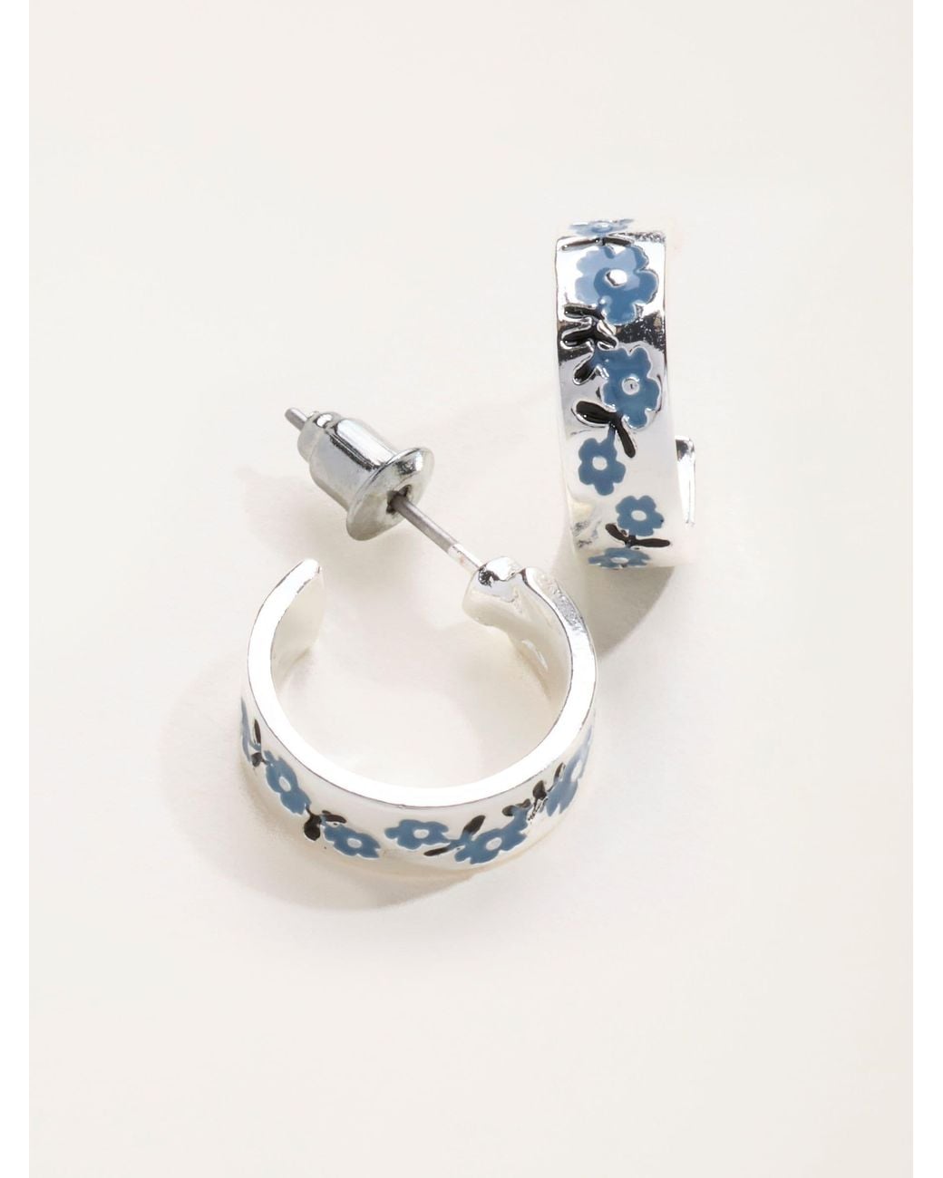 FatFace Natural Floral Hoops