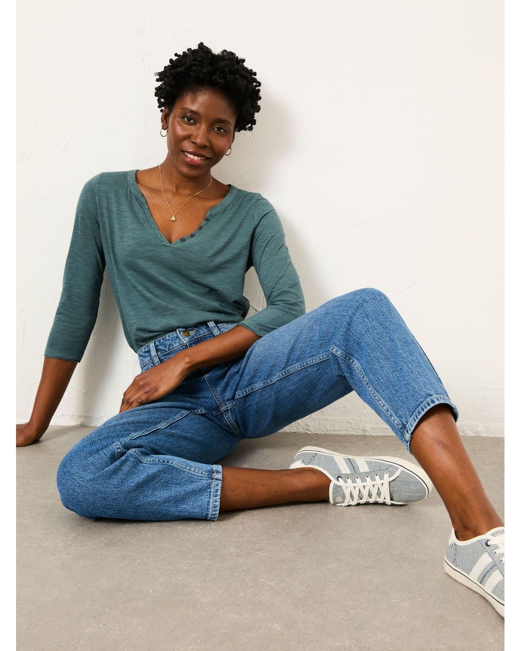 FatFace Blue Marlow Taper Leg Jeans