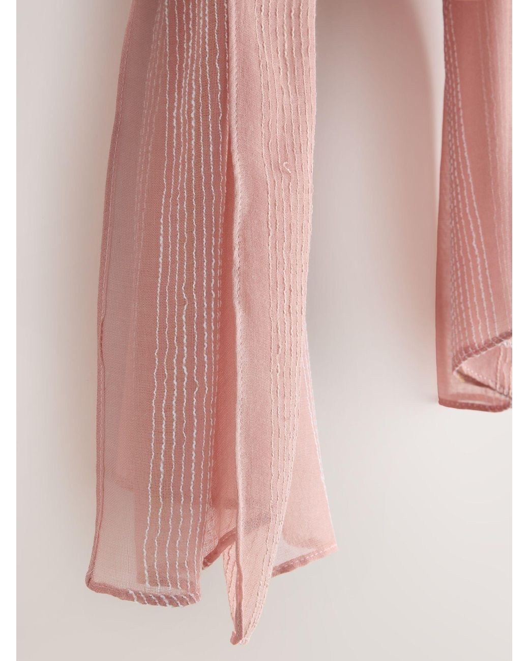 Next Pink Sparkle Stripe Lightweight Scarf