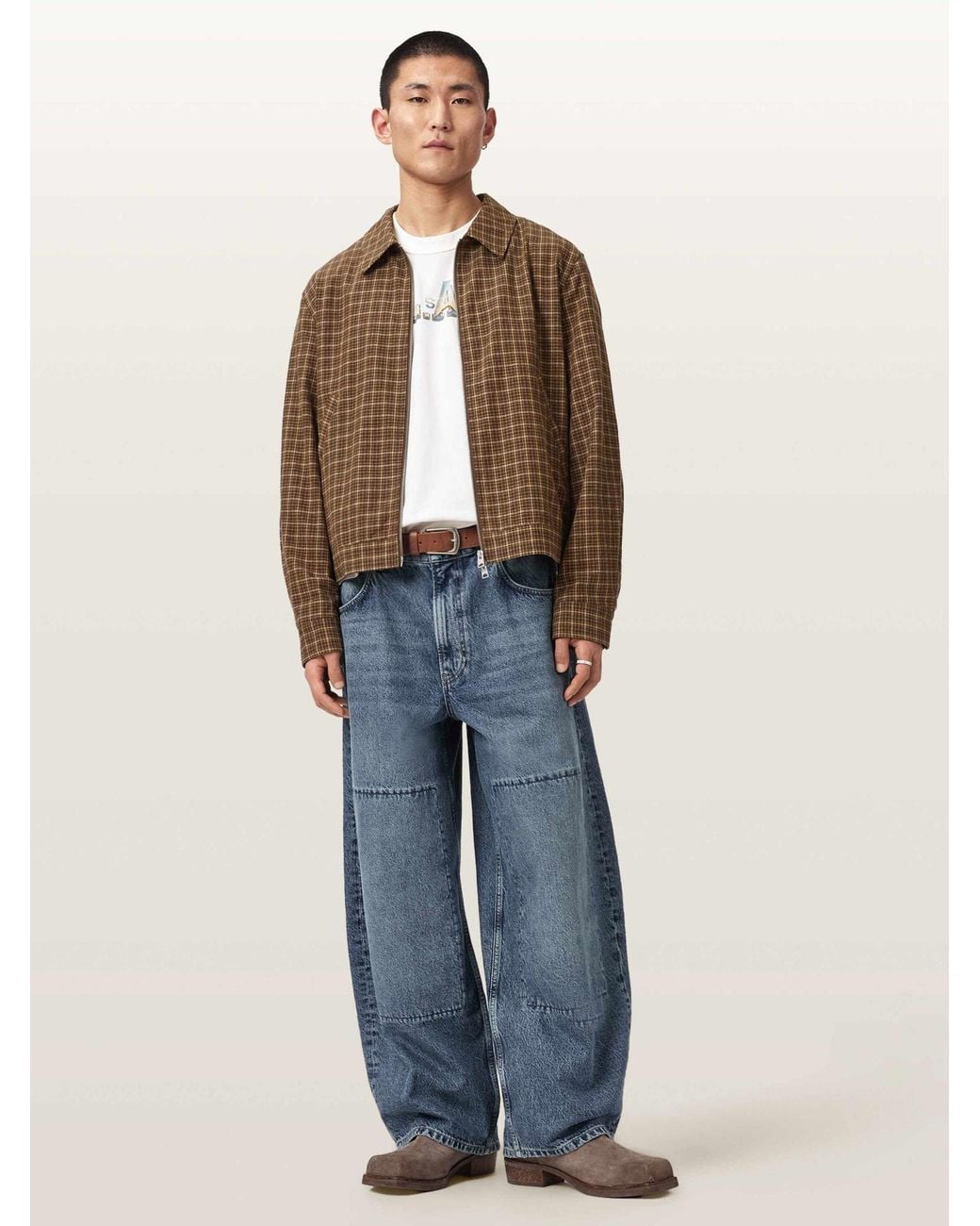 AllSaints Natural Allsaints Lakeshaw Jacket for men