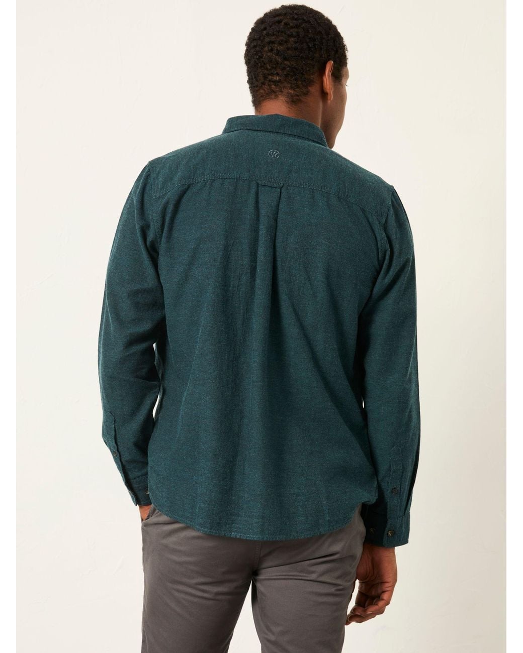 FatFace Multicolor Oxlow Long Sleeve Plain Shirt for men