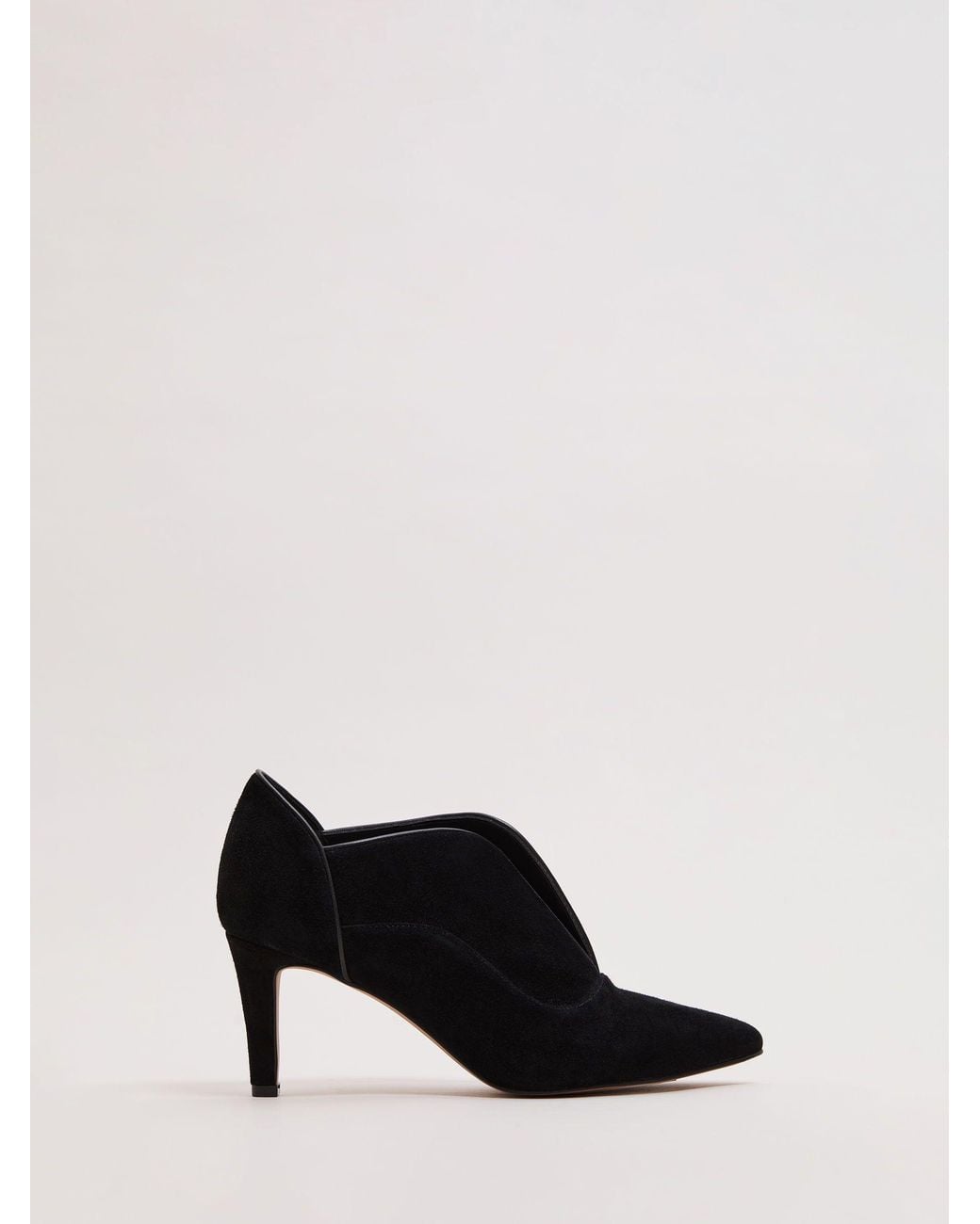 Phase Eight Black Split Front Boots