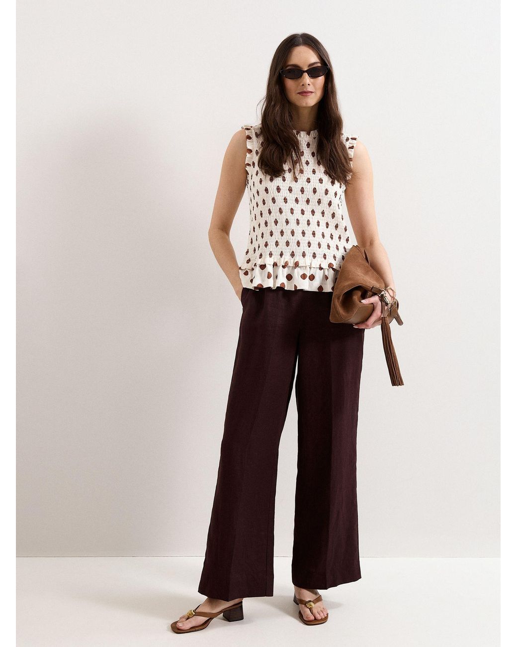 Phase Eight Pink Lenora Spot Top