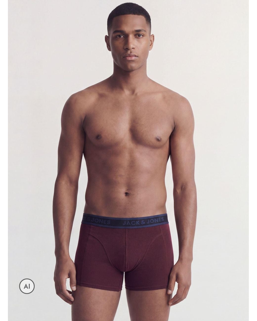 Jack & Jones Red Boxer Shorts 5 Pack for men