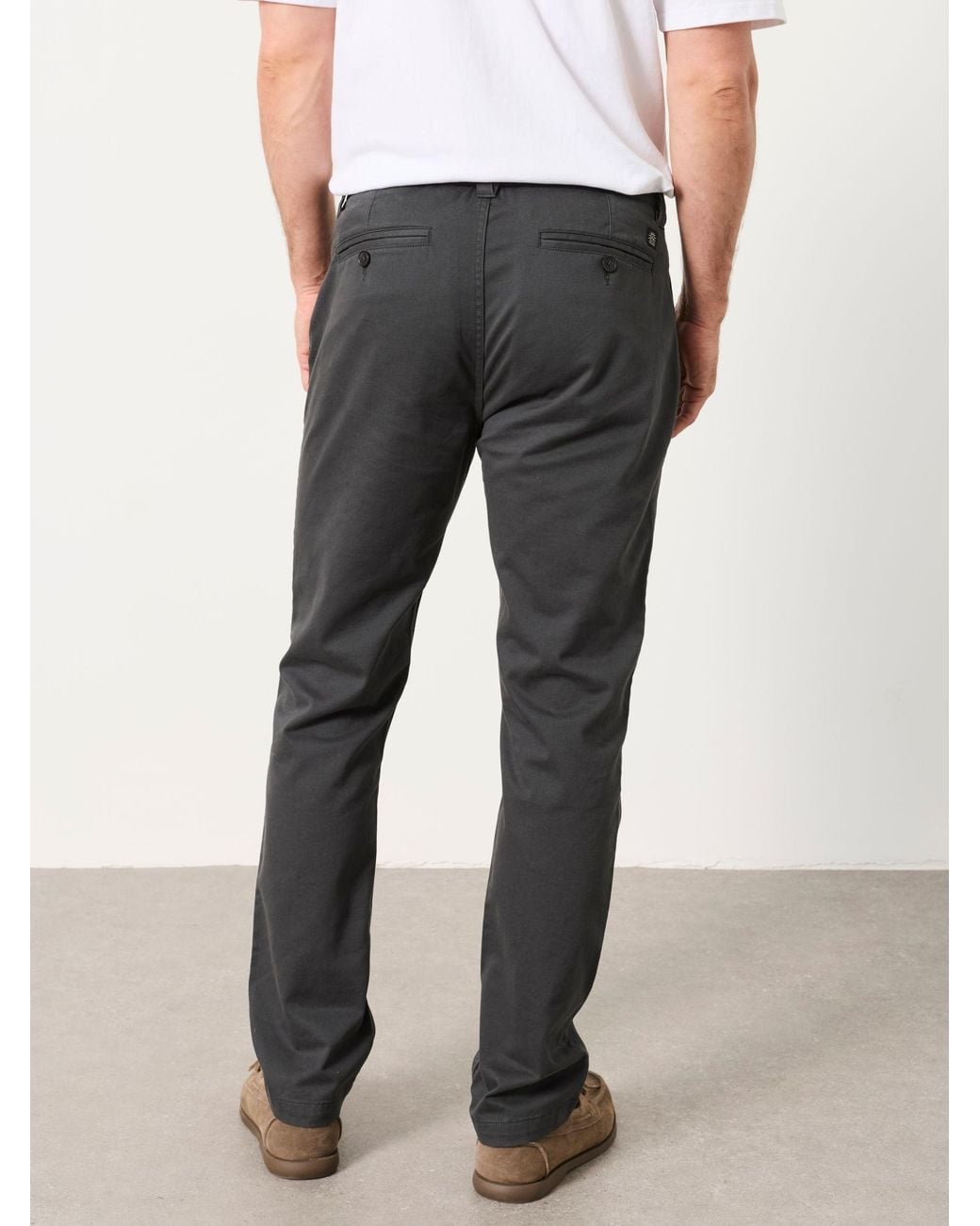 FatFace Black Hayton Slim Fit Chinos for men