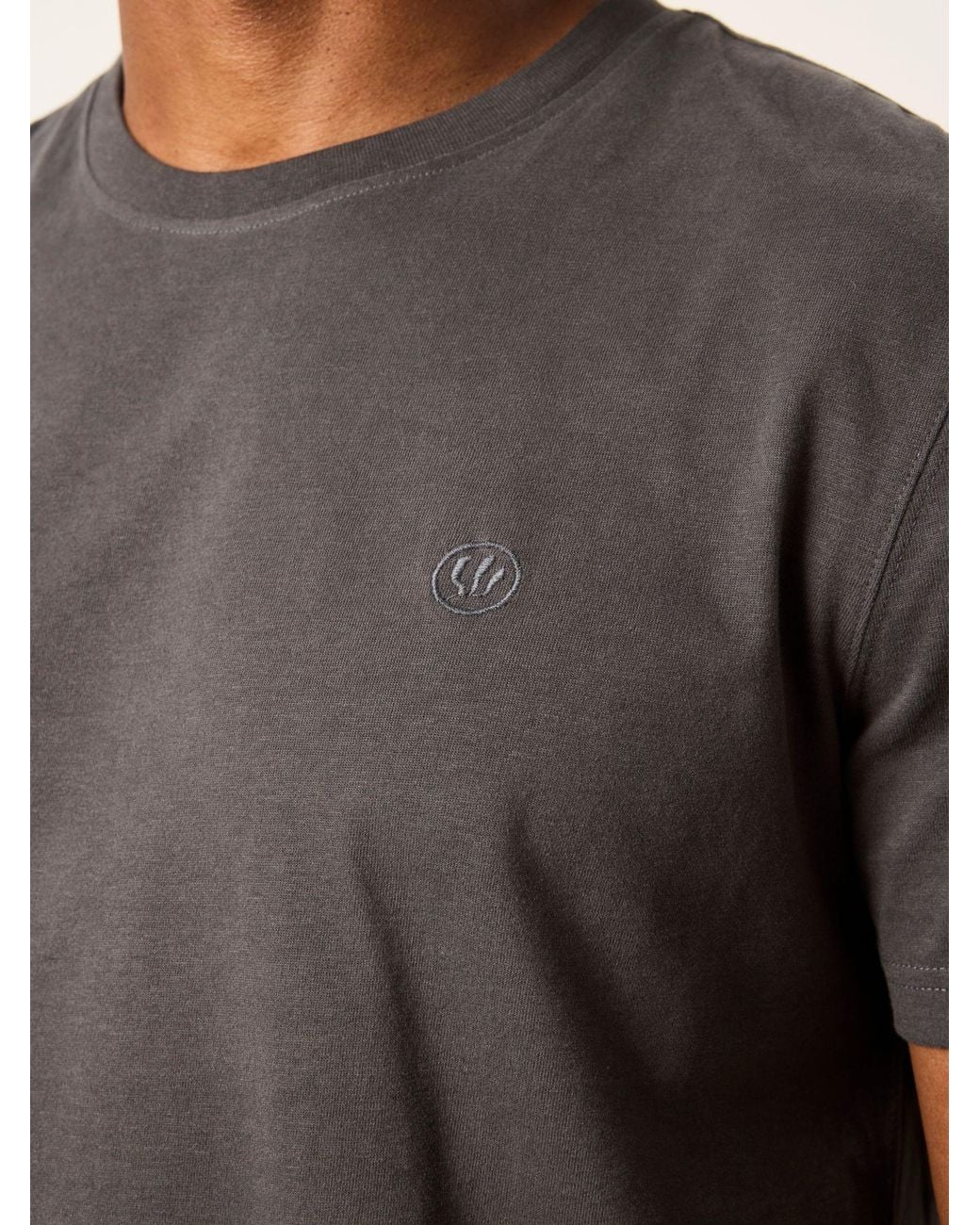 FatFace Gray Fatface 3 Pack Khaki Short Sleeve T-Shirt for men