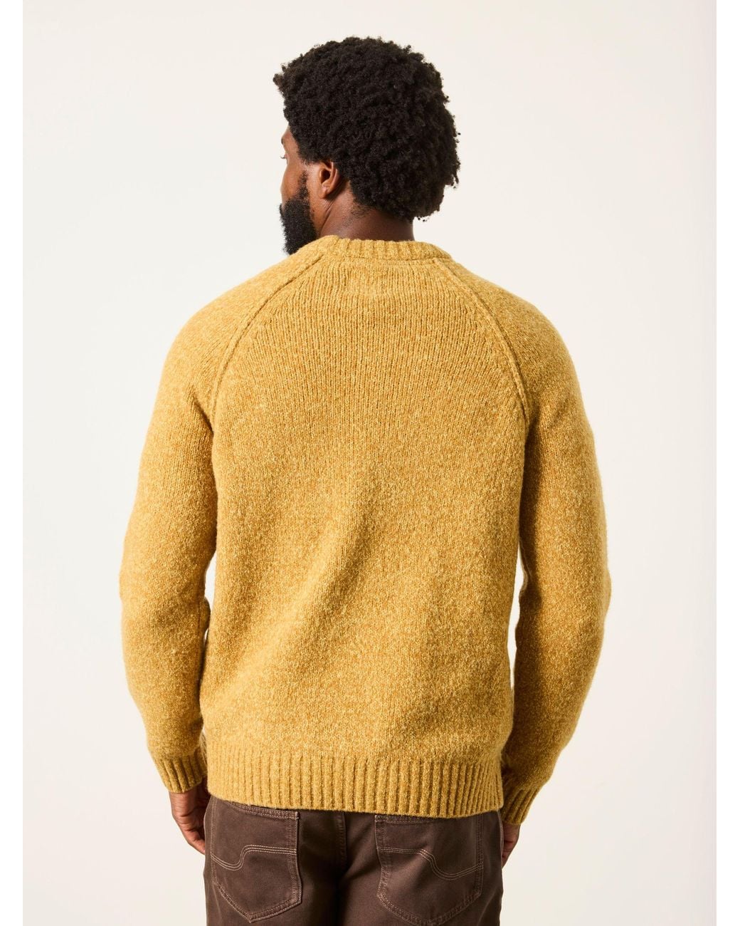 FatFace Natural Fatface Deanston Crew Neck Jumper for men