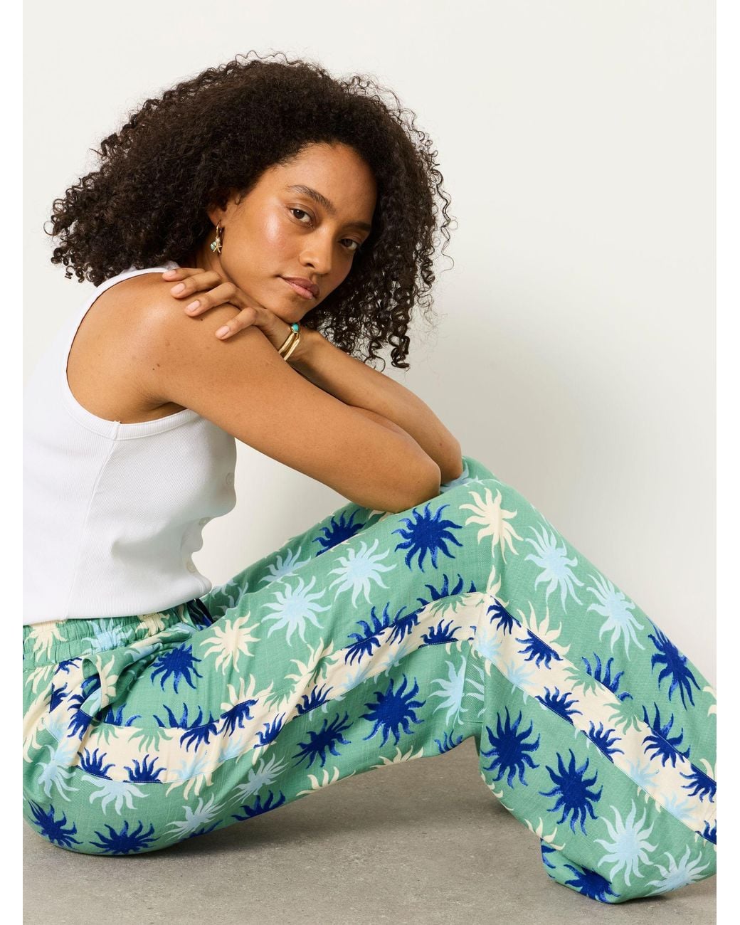 FatFace Blue Melissa Palazzo Trousers