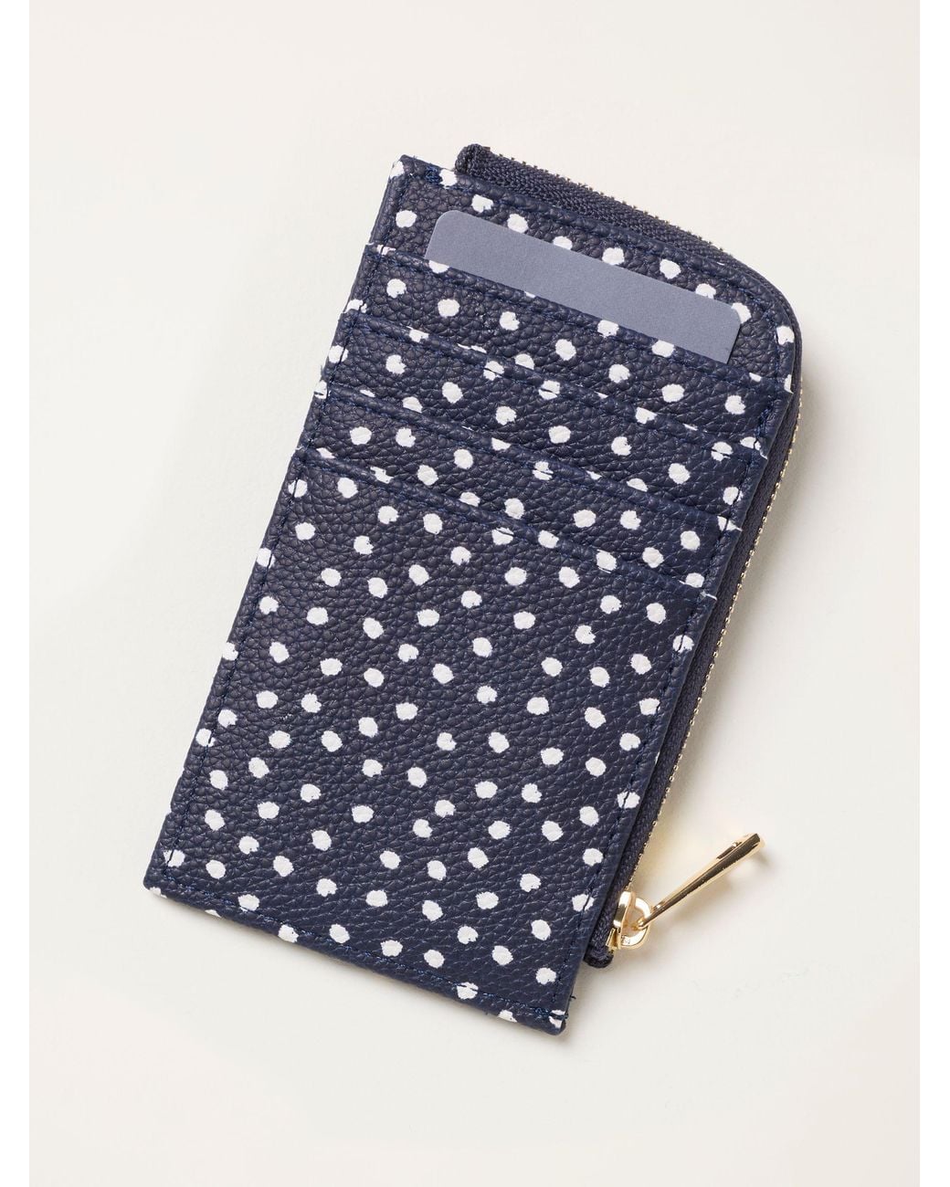 FatFace Blue Fatface Polka Dot Printed Card Holder