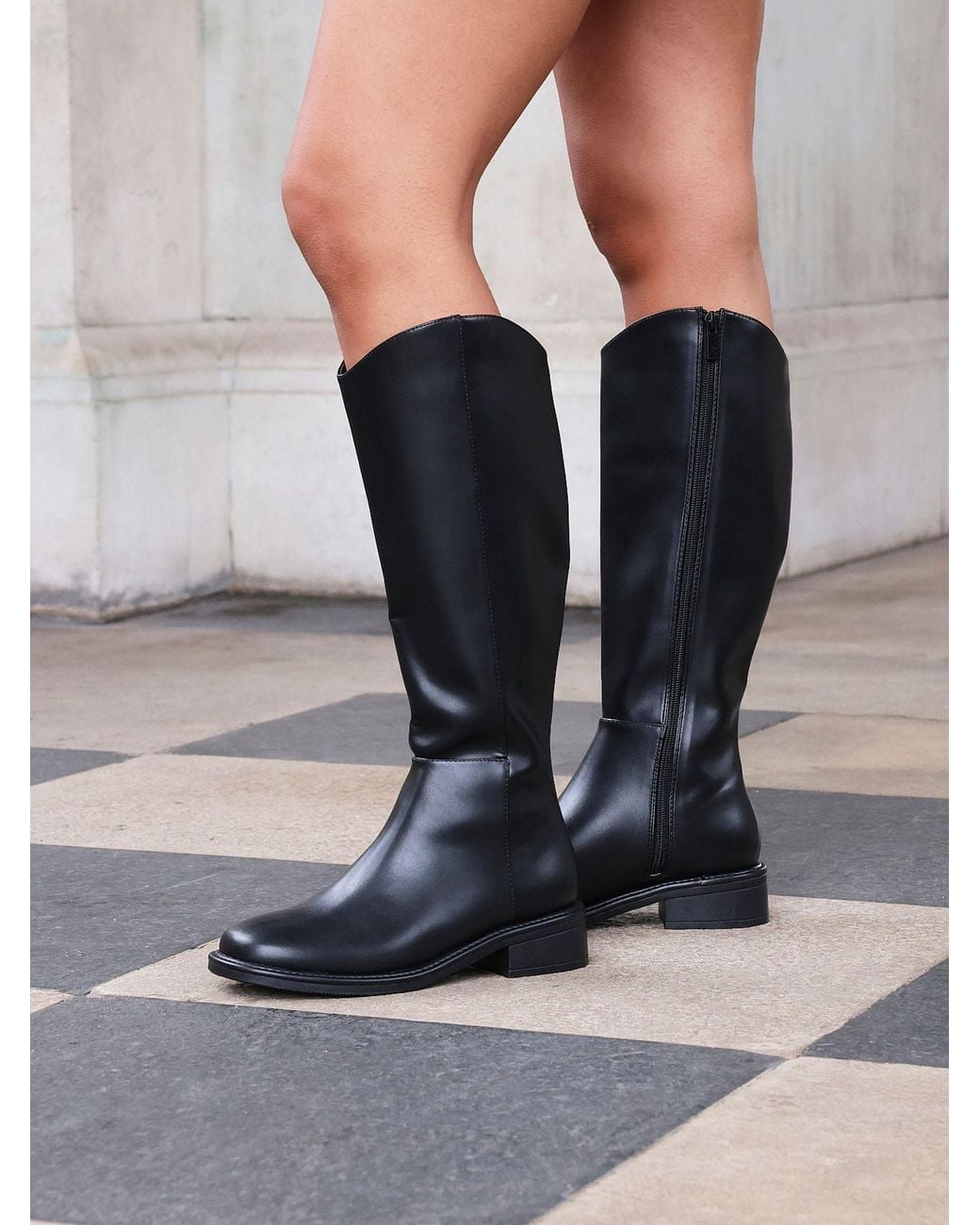 Linzi Black Explore High Leg Boot