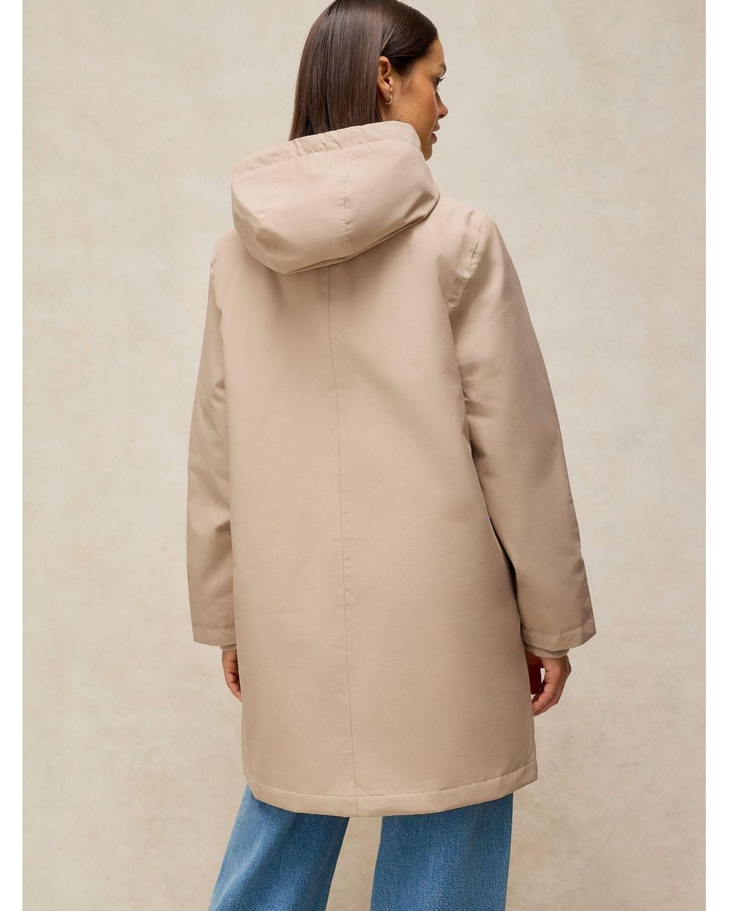 White Stuff Natural Willow Waterproof Coat