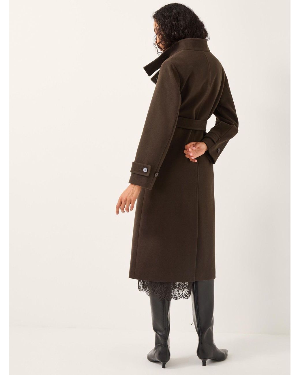 Monsoon Natural Tia Funnel Trench Coat