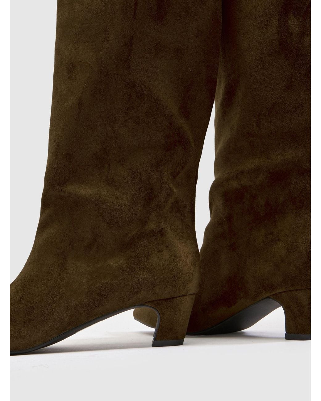 schuh Dollie Croc Pull On Boots in Green | Lyst