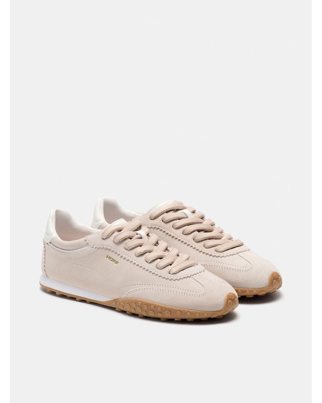 HOFF White Bridge Full Leather Trainers