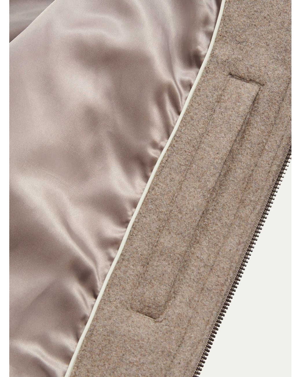 Peckham Rye Natural Wool Blend Bomber Jacket for men